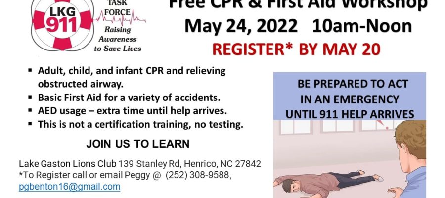 Free CPR and First Aid Workshop